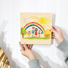 Cargar imagen en el visor de la galería, dibujos para bebes impresos en madera para colgar en pared
