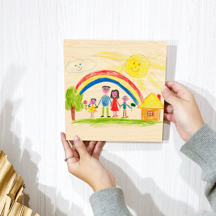 dibujos para bebes impresos en madera para colgar en pared